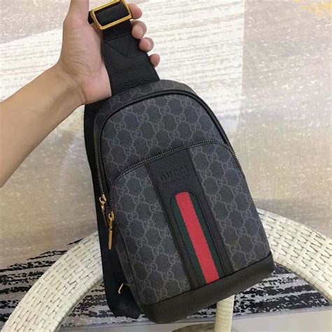 guys wearing gucci bag|gucci sling bag for men.